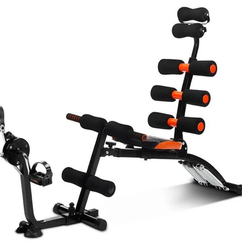 ZHOYA SPORT Home Foldable Metal Black Unisex Body Building Abdominal Machine Pedal Weight Dumbbell Bench 100kg Capacity Exercise MegaBDM