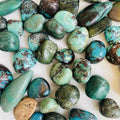 Wholesale Natural Green Crystal Gravel Turquoise Crystal Tumbled Stones for Healing