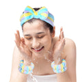 Spa Headband Wrist Towels Scrunchies Wristband Set Terry Towel Cloth Fabric Head Band for Skincare Makeup Removal