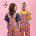 Custom Hip Hop Suspender Trousers Casual Trouser Colorful Joggers Overalls Trousers Unisex Pants for Men