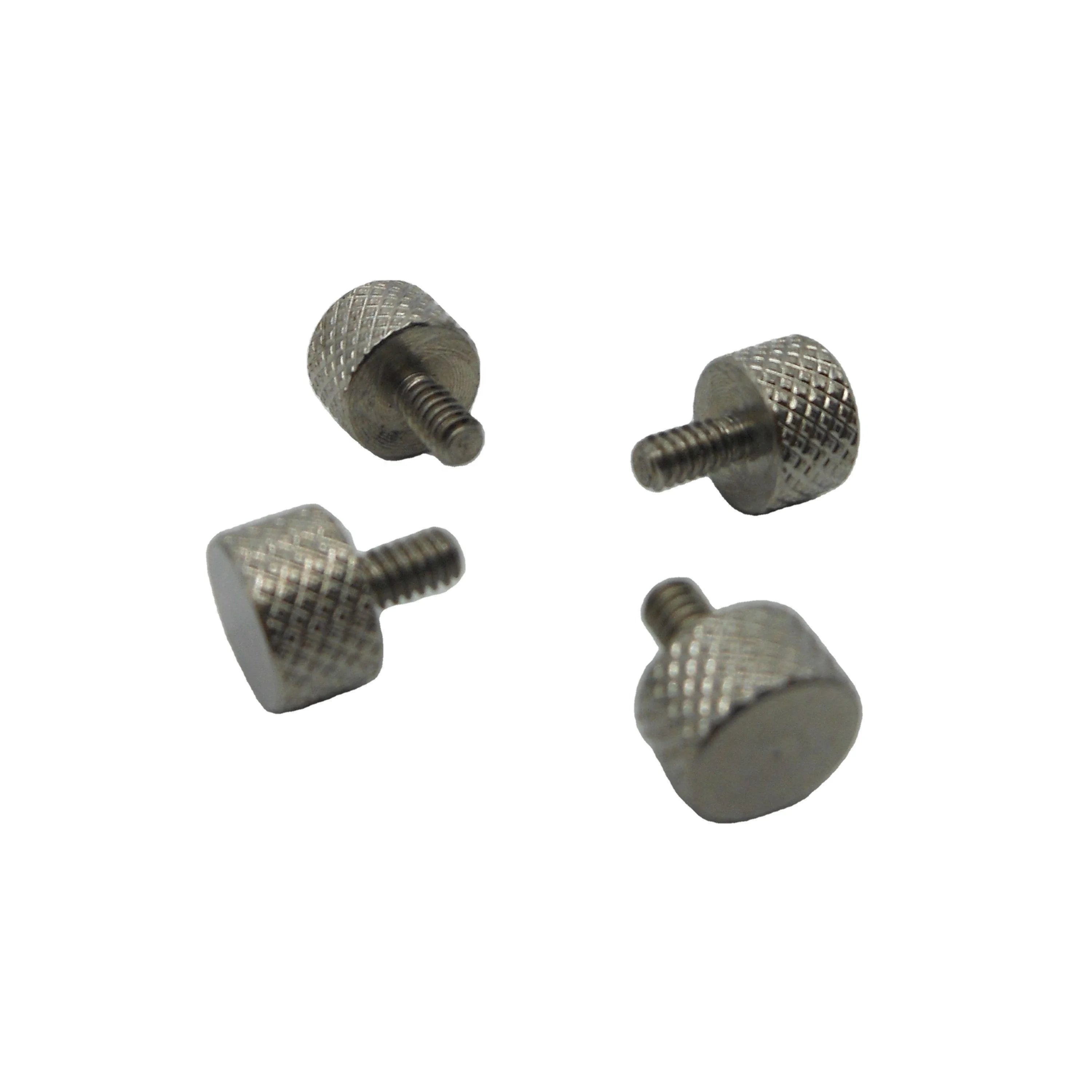 Custom ISO Standard 4-40UNC Inch Thread Stainless Steel 303 Knurled Thumb Screw