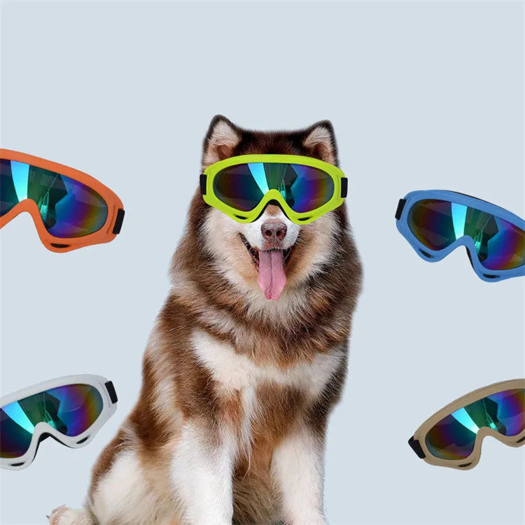 Folding Big Pet Sunglasses Summer Outdoor Uv protection Windblown Sand Protection Goggles for Dogs