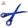 LINYI QUEEN 19/21mm High Hardness Scaffold Spanner Aluminum Anodised Blue Surface Treatment Podger Handle Scaffolding Key