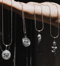 Greek Mythology Medusa Jewelry Cupid Revenge Gun Angel Wing Necklace Men Women Compass Pendant Rose Flower Jewelry Necklace