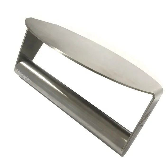 Heavy-Duty Stainless Steel Silver Grill Press Metal Handle Outdoor Cooking BBQ Tool for Patio Beach Sheet Metal Fabrication