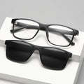 Men and Women's New Magnetic Adsorption Square Polarized Sunglasses TR90 Frame and Tac Lenses