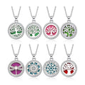 Aromatherapy Essential Oil Diffuser Necklace Different Pattern Pendant Box Adjustable Chain Jewelry for Women
