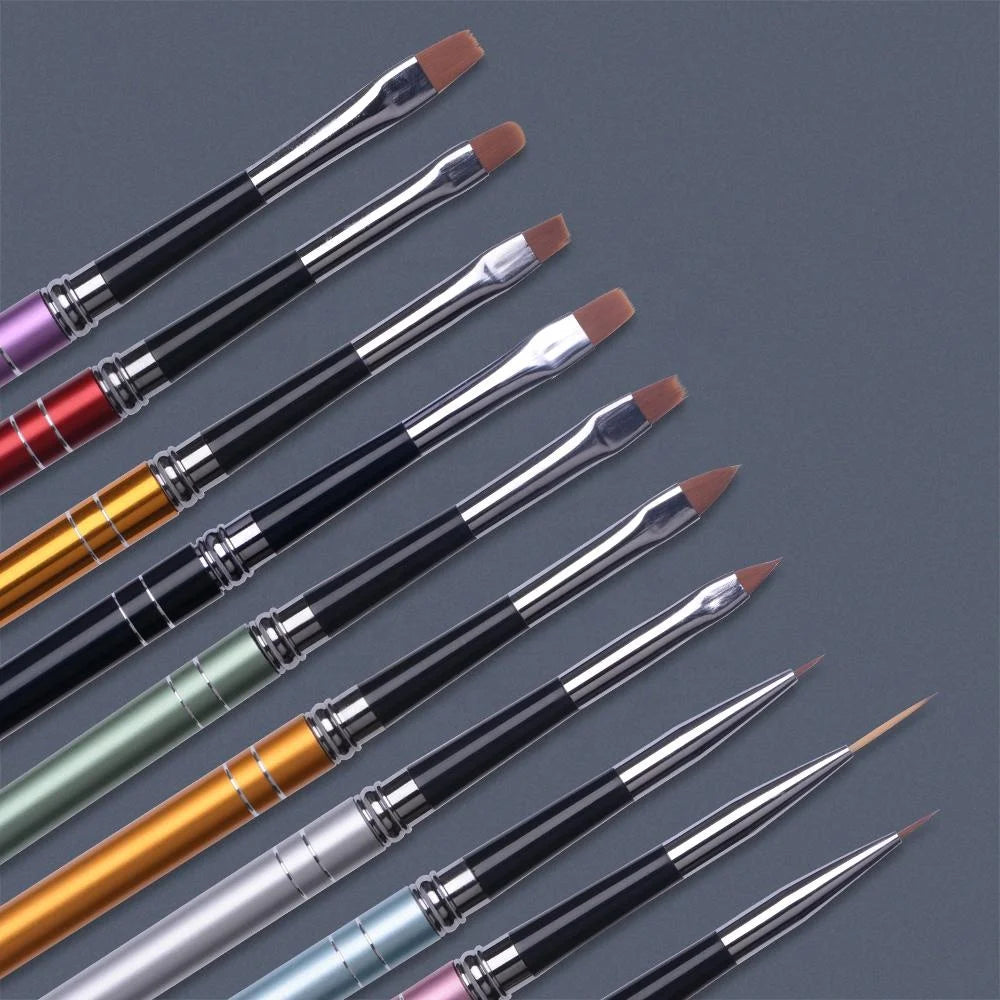 Nail Art Tools Brushes Set Painting Pen Drawing Line Dotting Uv Color Gel Polish Nail Art Painting Pen