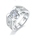 Wholesale Man Ring GRA Certificate D 6.5mm Moissanite Man Rings 18K Gold Custom Silver 925 Ring