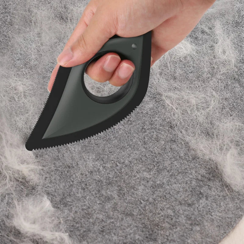 Deep Cleaner for Pets Multi-Fabric Edge and Carpet Rake Scraper Dog Cat Hair Remover on Rugs Couches Pet Towers-Grooming Tool