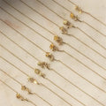 Fashion Vintage Necklace Sweater Chain Women Dainty Stereoscopic Flower Necklace Women