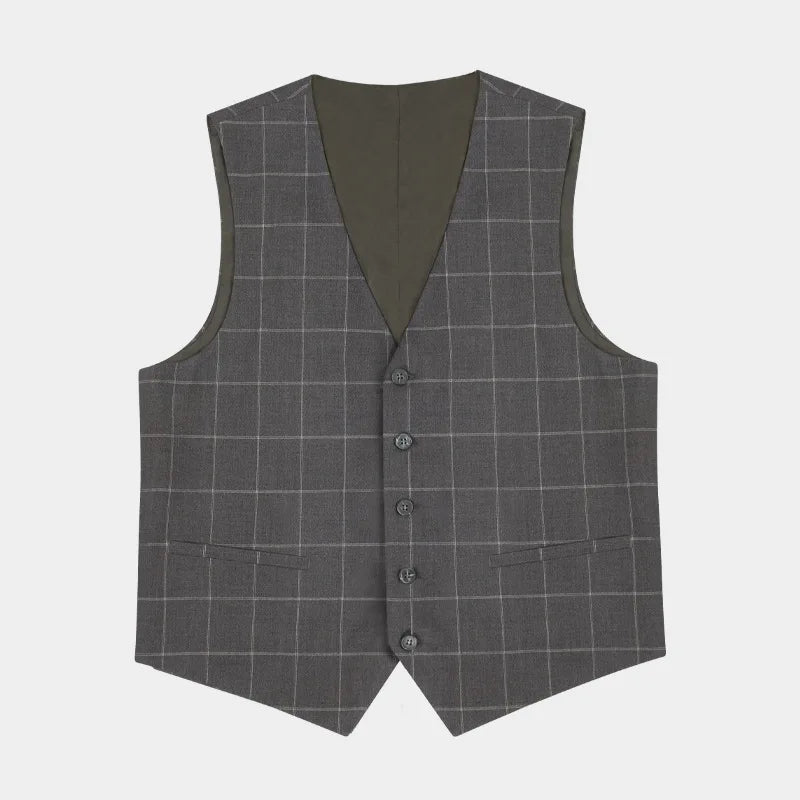 Customized Solid Color Youth Leisure Vest for Men Plus Size Women's Vests & Waistcoats in Stock Suit