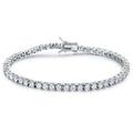 Luxury Jewelry Classic Design 3mm Round Cubic Zircon CZ Tennis Bracelet Woman Tennis Bracelet