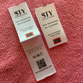 Soft Waterproof Garment Clothing Wash Care Labelloop Fold Silk Screen Printing Satin Neck Label for Swimwear