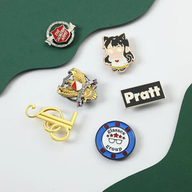 Custom Engraved logo Hand Enamel Broches Pins Brooches Custom Metal Cloth Women Male Name Brooch/brooch Pin