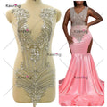 WDP-391 Fashion Graceful Ball Dress Glass Rhinestone Applique Full Bodicce for Party Dresses