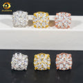 Wholesale 925 Sterling Silver Diamond Fine Jewelry Hiphop Stud Luxury Women Men Real Gold Cover Iced Out VVS Moissanite Earrings