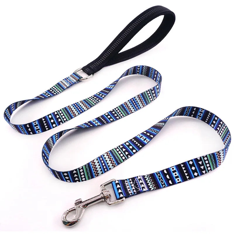 Durable Nylon Dog Leash with Comfortable Padded Handle