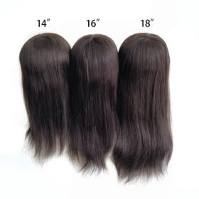 Elegant Hair Natural Black 1B Color Australian Base Swiss Lace Women Hair Topper for Ladies