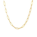 Waterproof and Non Tarnish Versatile Paper Link Chain Necklace  Stainless Steel Statement Necklace Jewelry Wholesale