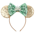 New Lovely Crown Design Kids Candy Color Sequins Bows and Mouse Ears Headband Festival Costume Party Head Wear