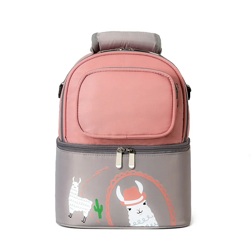 Custom Thermal Insulated Nylon Cooler Backpack for Women Waterproof Double Layers Fashion Design 2 Persons Food Grade PEVA