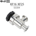 SS304 Vacuum Manual L Type KF16/25 Angle Valves with Formed Corrugated Pipe Seal Stainless Steel Vacuum Valves NW25 Angle Valve