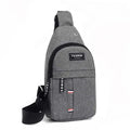 Custom Logo Men's Chest Bag Outdoor Casual Sport New Youth Messenger Bag Small Backpack Trend Solid Color Single Shoulder Bag