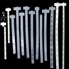 Best Seller Supermarket Hanging Display Hang Strips Plastic Clips Stripsss Pp Plastic Display Clips Stripsss