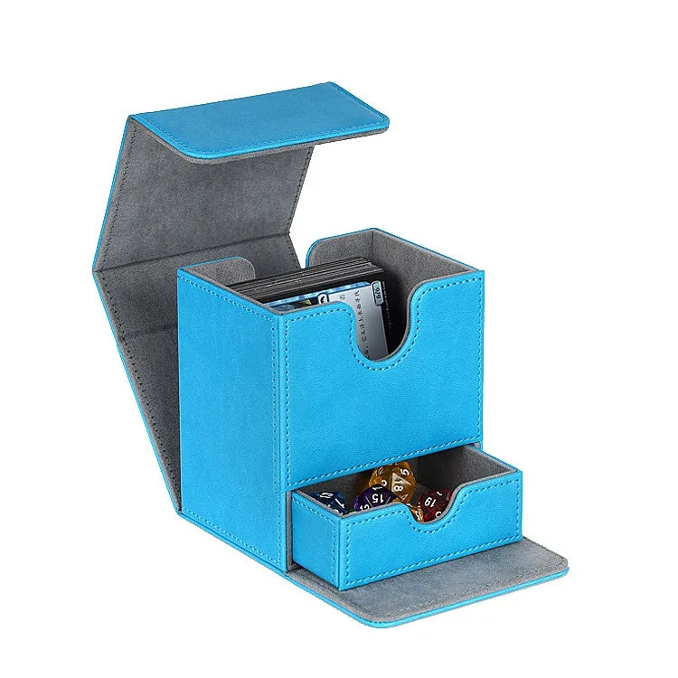 MIO Hot Sale Wholesale Sports Playing Card TCG Storage PU Leather Deck Box for Game Cards
