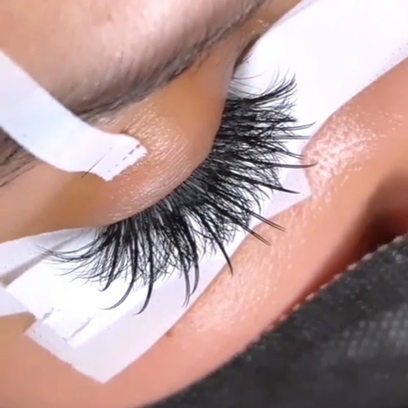 Korean Pbt Supply Private Label Vendor Handmade Dark Matte Mega Volume Mink l Curl Cc Curl Eyelash Extensions