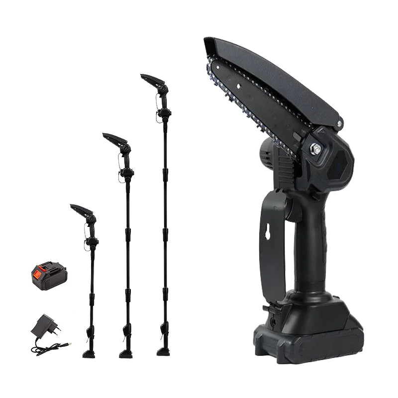 Ananke Tools DIY Industrial Grade Long Telescopic Pole Chainsaw Detachable Aluminum Alloy Rod 21V Lithium Battery 550W OEM