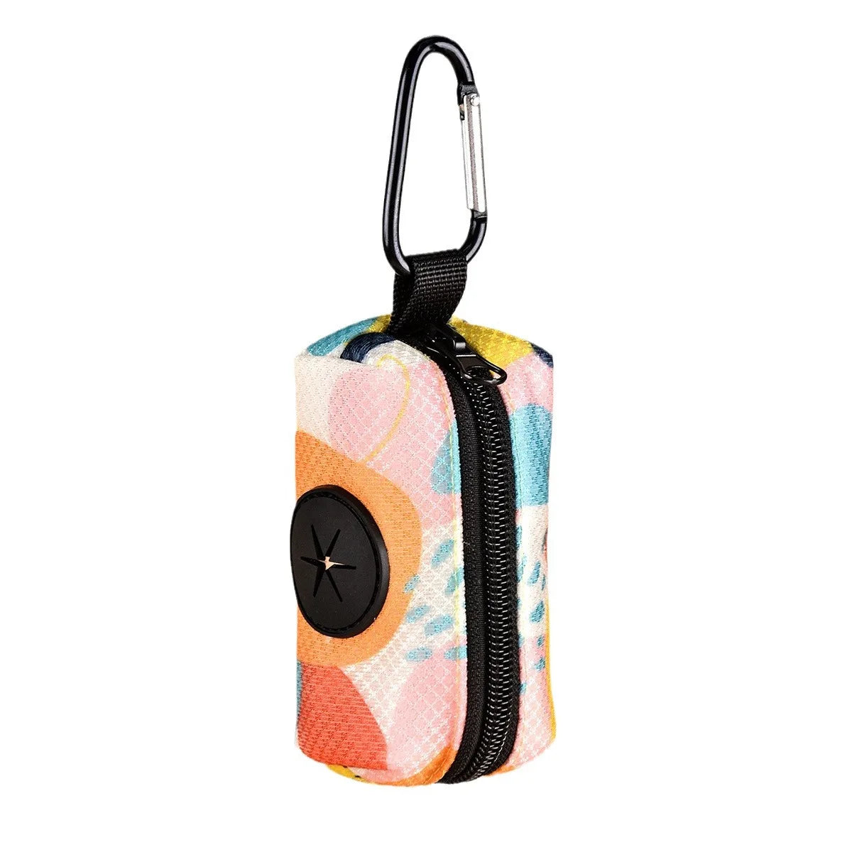 Wholesale Dog Waste Bag Dispenser With Leash Attachment Reusable Printing Dog Poop Zippered Pouch Bag Pet Accessories