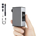 OEM Logo Aluminum Alloy 150 PSI Auto Stop Mini Electric Bicycle Tire Pump with Digital Gauge High Pressure Bike Pump