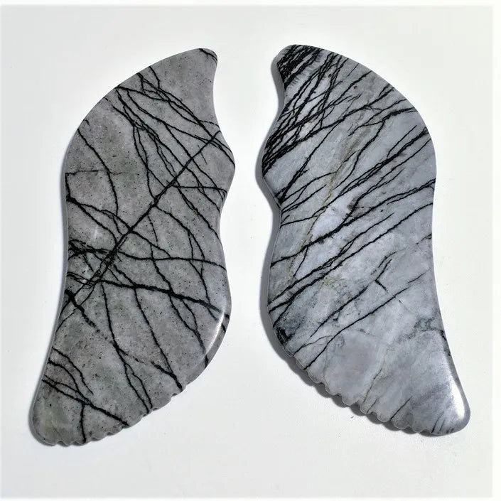 Hongzhuo Crystals Hot Selling Custom Semi-precious Picasso jasper Stone Gua Sha Tool Board