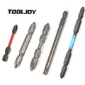TOOLJOY Durable Quality Taiwan S2 Magnetic Impact Torsion Impact Bit Set Screwdriver Bit Set for Drill