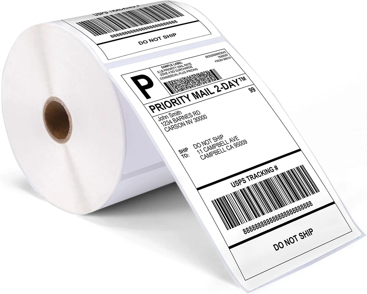 Self Adhesive 4x6 Direct Thermal Sticker Paper Thermal Transfer Printing Labels Blank Shipping Label Printer Roll