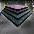 High-Density Epdm Rubber Flooring for Fitness Enthusiasts - Wear-Resistant Anti-Slip and Customizable With Colorful Granules