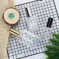Hot Sale Transparent Cosmetic Atomizer Glass Spray Bottle 15ml 30ml 50ml Refilling square Perfume Bottle