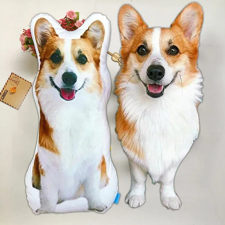 Personalized Pet Dog Cat Photo Pillow Cushion CUSTOM Double Side Print Cute Shaped Pet Lover Gift Pillows