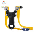 PIAO YU Leather-Wrapped Aluminum Slingshot with Red Laser & Rubber Band Handle Fishing Accessories Shooting Products