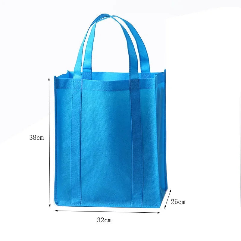 Customizable Biodegradable Reusable Non-Woven Fabric Shopping Tote Bags Eco-Friendly Recyclable New Supermarket Biodegradable