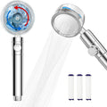 360 Degree Rotating Turbo Fan Handheld Shower High Pressure Handheld Spray Showerheads
