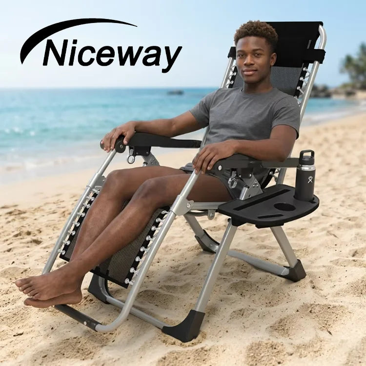 High Load-bearing Durable Cheap Camping Recliner Comfortable Relax Outdoor Cheap Folding Zero Gravity Chair