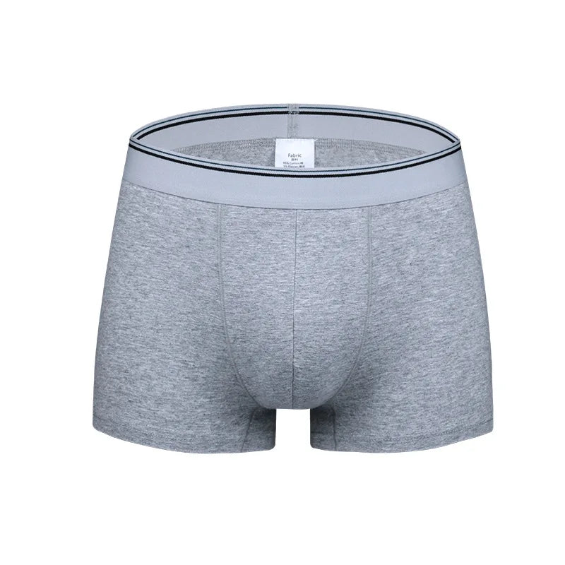 Custom Breathable Knitted 95% Cotton 5% Spandex Men's Plus Size Boxer Briefs Underwear