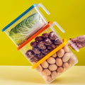 Kitchen Food Storage Fresh-keeping Box Plastic Vegetable Fruit Freezer Stackable Storage Box with Handle and Lid