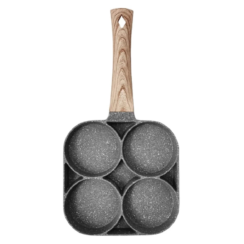 Best Sells Four Hole Non-Stick Egg Frying Pan for Breakfast Pancake Omelette Cooking Pots