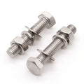 Bolt and Nut 304 Stainless Steel Polished Plain Hex Bolts and Nuts