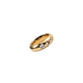 Special Bold Shape Rings Jewelry Women Gold Plated Stainless Steel Crystal Gemstone Ring