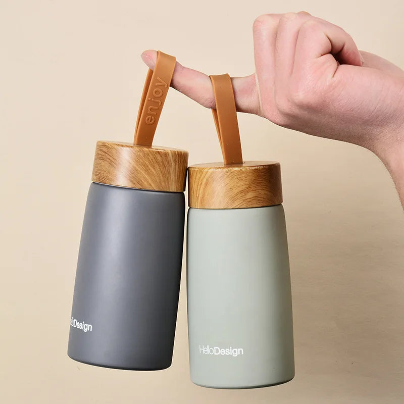 FX Factory Small Capacity Lovely Double Wall Thermos Bottle With Handle Easy Portable Tumbler Sports Water Bottle